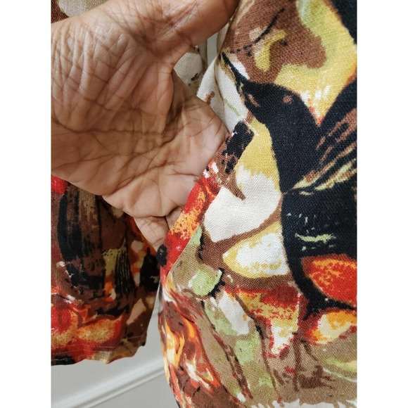 Choices Womens Multicolor Floral Long Sleeve Buttons Front Casual Jacket Size L - Picture 5 of 12